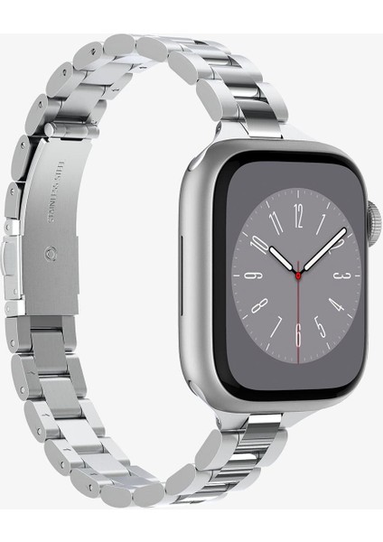 Apple Watch 42mm Seri 10 - 41mm Seri 9/8/7 - 40mm Seri SE2/SE/6/5/4 Kordon Kayış Band Modern Fit Silver - AMP06357 indirimleri