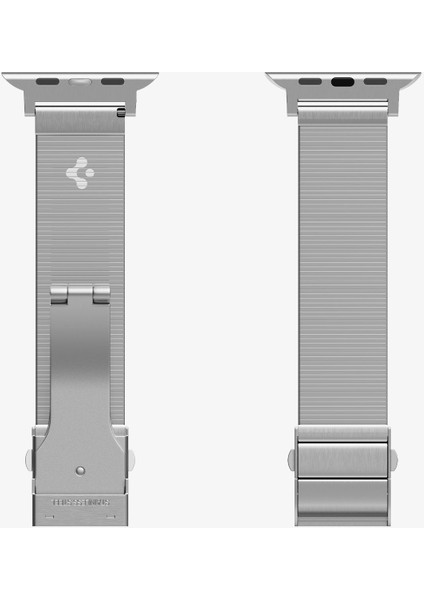 Apple Watch 42mm Seri 10 - 41mm Seri 9/8/7 - 40mm Seri SE2/SE/6/5/4 Kordon Kayış Band Sleek Link Silver - AMP07225