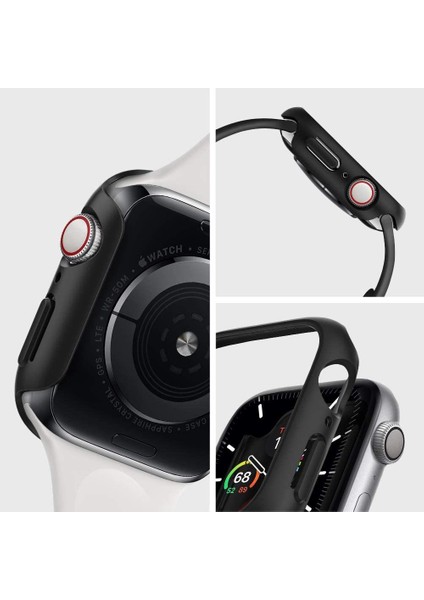 Apple Watch 44mm (Seri SE2/6/SE/5/4) Kılıf Thin Fit Black - 062CS24474