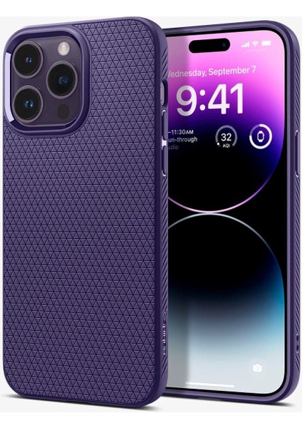 iPhone 14 Pro Max Kılıf Liquid Air Deep Purple - ACS05575