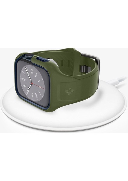 Apple Watch 45mm (Seri 9/8/7) Kılıf & Kordon Kayış Liquid Air Pro Moss Green - ACS04408 indirimleri