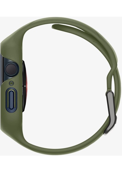 Apple Watch 45mm (Seri 9/8/7) Kılıf & Kordon Kayış Liquid Air Pro Moss Green - ACS04408