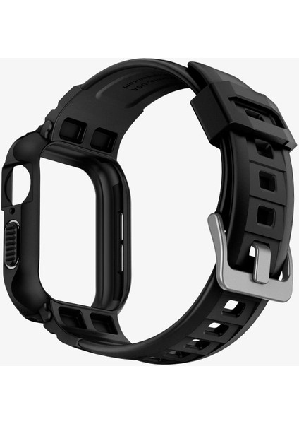 Apple Watch 45mm (Seri 9/8/7) Kılıf & Kordon Kayış Rugged Armor Pro Black - 062CS25324 fırsatları