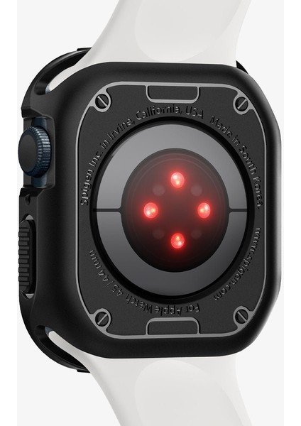 Apple Watch 45mm/44mm (Seri 9/8/SE2/7/6/SE/5/4) Kılıf Rugged Armor Black - 062CS24469