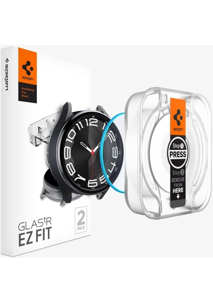Galaxy Watch 6 (43mm) Cam Ekran Koruyucu Kolay Kurulum GLAS.tR EZ Fit Slim HD (2 Adet) - AGL07067