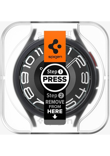 Galaxy Watch 6 (43mm) Cam Ekran Koruyucu Kolay Kurulum GLAS.tR EZ Fit Slim HD (2 Adet) - AGL07067