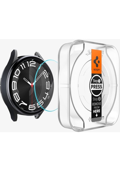 Galaxy Watch 6 (43mm) Cam Ekran Koruyucu Kolay Kurulum GLAS.tR EZ Fit Slim HD (2 Adet) - AGL07067