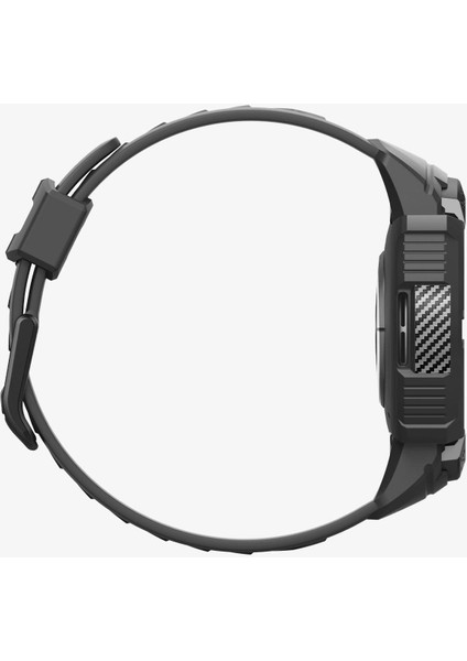 Galaxy Watch 6 (44mm) Kılıf & Kordon Kayış Rugged Armor Pro Black - ACS06496