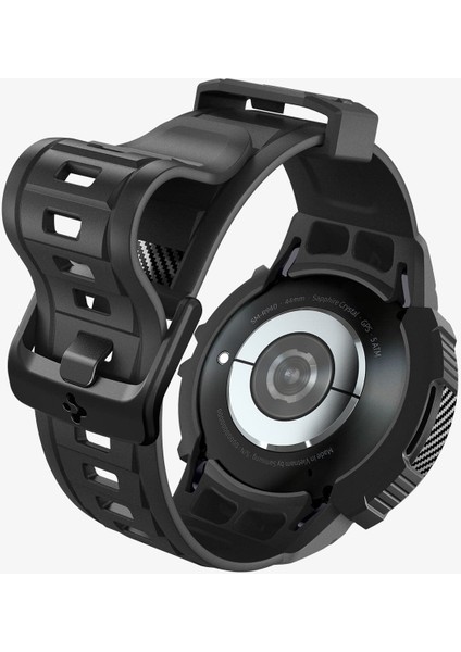 Galaxy Watch 6 (44mm) Kılıf & Kordon Kayış Rugged Armor Pro Black - ACS06496