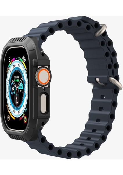 Apple Watch 49mm (Ultra 2/1) Kılıf Lock Fit Black - ACS06208
