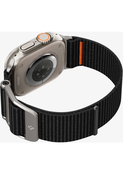 Apple Watch 49mm Ultra 2/1 - 46mm Seri 10 - 45mm Seri 9/8/7 - 44mm Seri SE2/SE/6/5/4 Kordon Kayış Band DuraPro Flex Ultra Black - AMP05981