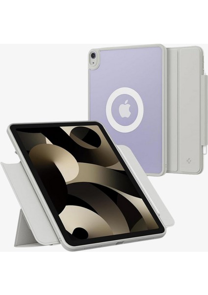 iPad Air 11" (2024) / iPad Air 10.9" (2022 / 2020) Kılıf Air Skin Pro OneTap Metal Ring MagFit Gray - ACS06514