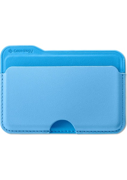 Caseology iPhone için MagSafe özellikli 3 Kartlı Manyetik Cüzdan Folder Pop Sky Blue - AFA07231