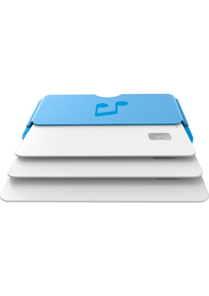 Caseology iPhone için MagSafe özellikli 3 Kartlı Manyetik Cüzdan Folder Pop Sky Blue Music - AFA07498