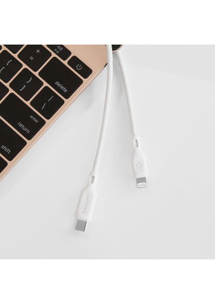 Essential USB-C to Lightning (1 Metre) Hızlı Şarj/Data Kablosu MFI Lisanslı C10CL White - 000CA25416