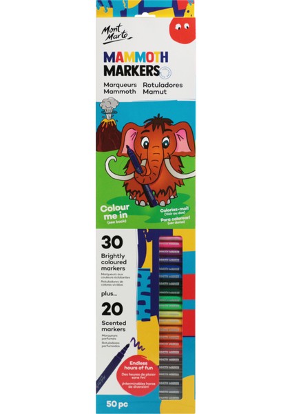 mm Mammoth Marker Seti 50 Parça
