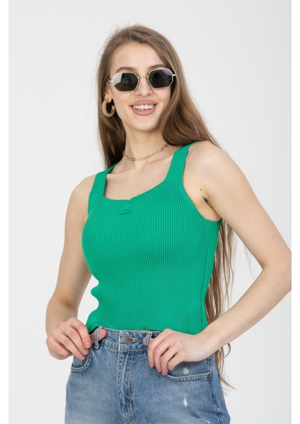 Kadın Fitilli Gofralı Triko Bady 2548