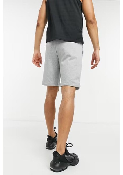 Training Dri Fit Fleece Shorts Gray Erkek Fransız Havlu Kumaş Spor Şort Gri
