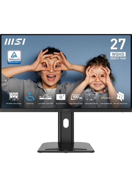 Msı 27" Pro MP273QP E2 2560X1440 (Wqhd) 16:9 Flat IPS 100HZ 1ms Adaptıve-Sync Monıtor