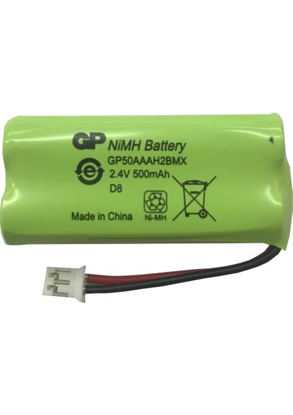 T436 2.4V 500 mAh 2'li Telsiz Telefon Pili