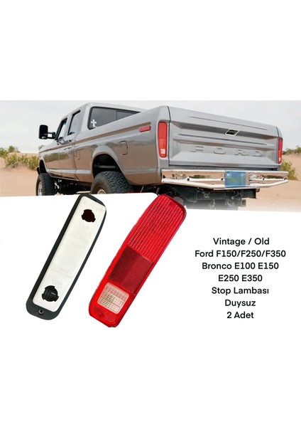 2ADET Sağ/sol Vintage / Old Ford F150/F250/F350 Bronco E100 E150 E250 E350 Stop Lambası Duysuz fırsatları