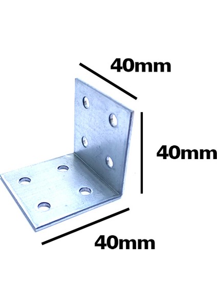 Köşe Gönye 40X40X40 (1 Paket 50 Adet)