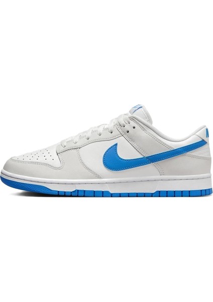 Dunk Low Retro Leather Erkek Sneaker Hakiki Deri Beyaz Mavi Swoosh Spor Ayakkabı fiyatları