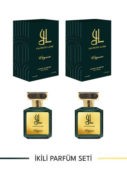 Elegante Extrait De Parfum 50 ml Exclusive Kadın Parfüm Seti (2'li)