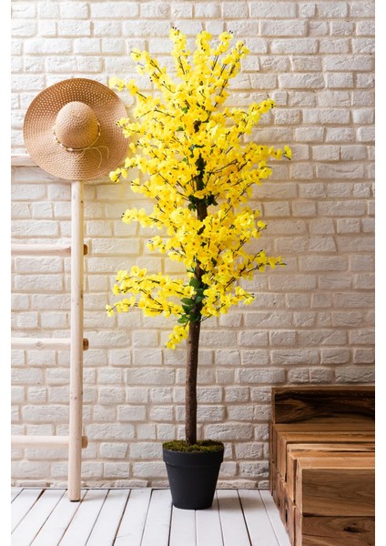 Yapay Bahar Dalı Ağacı Sarı 180 cm 81 Dal fiyatları