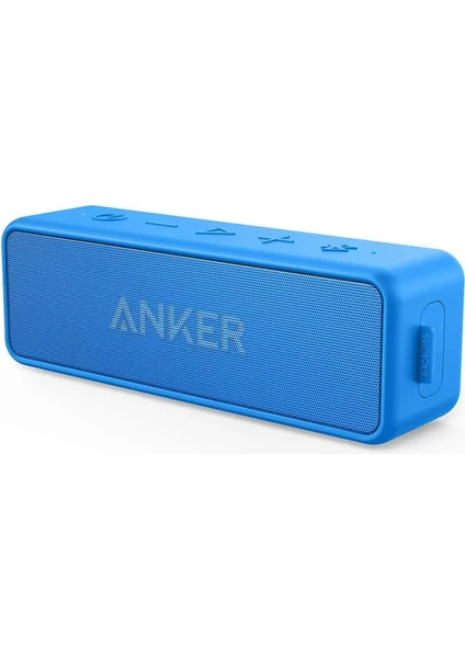 Soundcore 2 Bluetooth Hoparlör - 12W Stereo Ses - IPX5 Suya Dayanıklılık - 24 Saate Varan Şarj - Mavi - A3105 (Anker Türkiye Garantili)