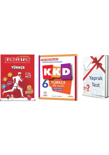 6. Sınıf Kondisyon Türkçe - Kurmay KKD Türkçe + Yaprak Test