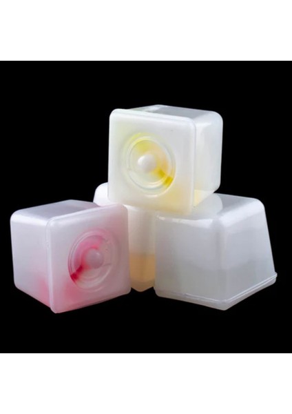 Glow Işıklı Buz Küpü Rastgele Renklerde Erimeyen Ice Cube 5 Adet Retro modelleri