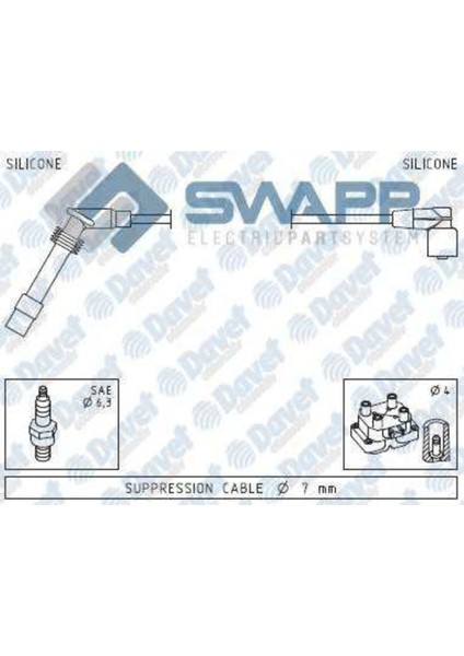 Buji Kablosu Astra G 1.6 8V 1998-2005 Meriva A 1.6 8V 2003-10