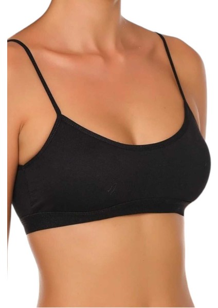 Kadın Ince Askılı Pedli Büstiyer Yarım Atlet Sütyen 3'lü Set