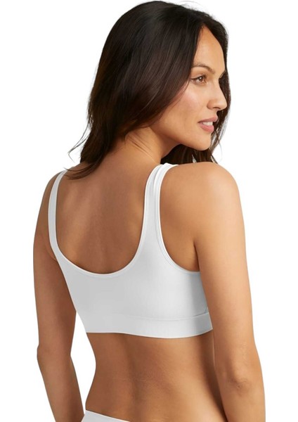 Kadın Kalın Askılı Pedli Büstiyer Yarım Atlet Sütyen 3'lü Set