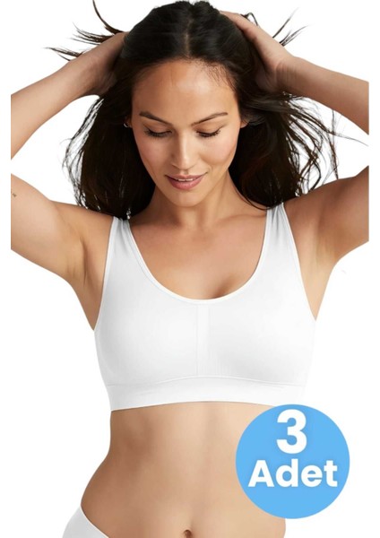 Kadın Kalın Askılı Pedli Büstiyer Yarım Atlet Sütyen 3'lü Set fiyatları