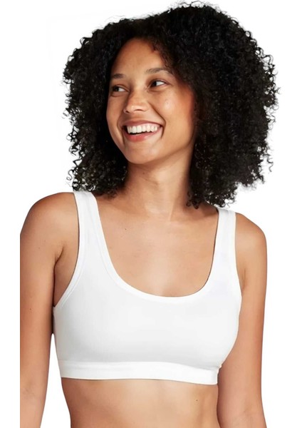 Kadın Kalın Askılı Pedli Büstiyer Yarım Atlet Sütyen 3'lü Set