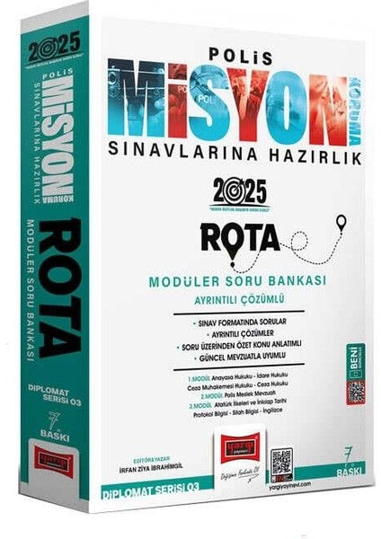 2025 Polis Misyon Sınavlarına Hazırlık Diplomat Serisi Rota Modüler Soru Bankası - İrfan Ziya İbrahimgil