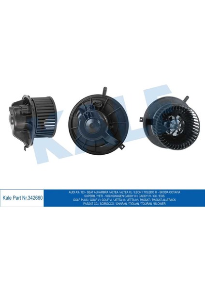Kalorifer Motoru 12V Tiguan Touran Scirocco A3 Octavia 2005-