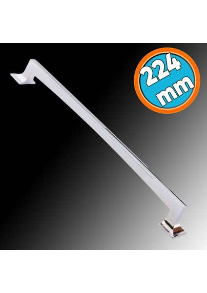 Mobilya Mutfak Dolabı Çekmece Dolap Kapak Kulpu Düz Metal Kulpları Kulbu Kulpu 224 mm Krom