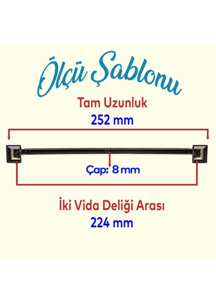 Mobilya Mutfak Dolabı Çekmece Dolap Kapak Kulpu Düz Metal Kulpları Kulbu Kulpu 224 mm Krom fiyatları