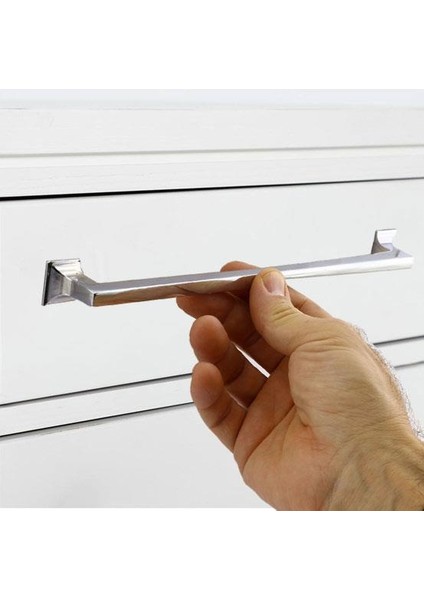 Mobilya Mutfak Dolabı Çekmece Dolap Kapak Kulpu Düz Metal Kulpları Kulbu Kulpu 224 mm Krom indirimleri