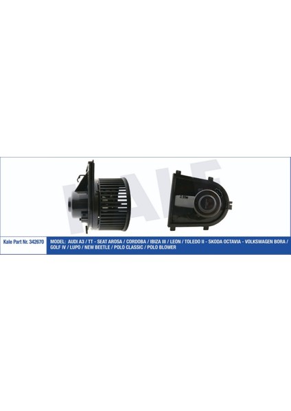 Kalorifer Motoru 12V Bora 1998-2005 Golf 1995-2002