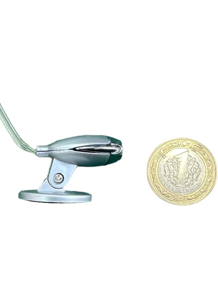 Adet 12 Volt Mavi Mini Dekor LED Lamba Çakmaklık Uçlu