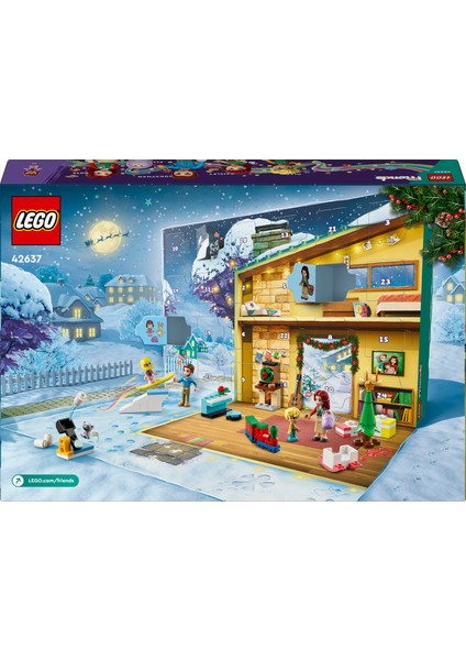 LEGO® Friends Yılbaşı Takvimi 2024 42637 - 6 Yaş ve Üzeri Çocuklar Için 5 Karakter ve 3 Hayvan Minifigürü Içeren Yaratıcı Oyuncak Yapım Seti (272 Parça)