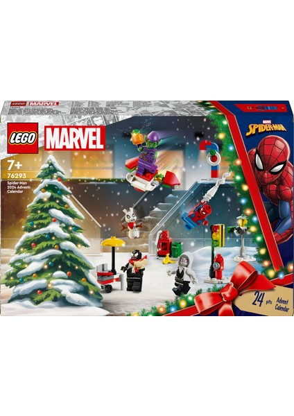 LEGO® Marvel Örümcek Adam 2024 Yılbaşı Takvimi 76293 - 7 Yaş ve Üzeri Çocuklar Için 24 Ayrı Sürpriz Içeren Yaratıcı Oyuncak Yapım Seti (246 Parça)