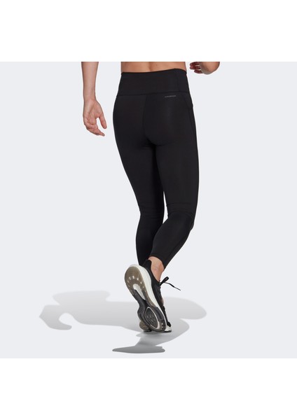 running essentials 7/8 kadın siyah koşu taytı.- modelleri