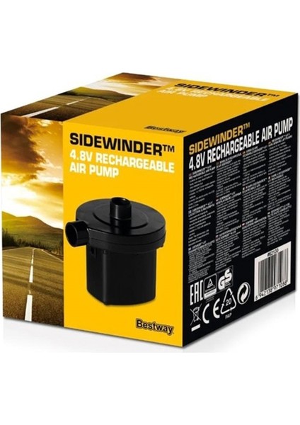 62130 Sidewinder 4.8V USB Şarj Edilebilir Şişirme Pompası modelleri