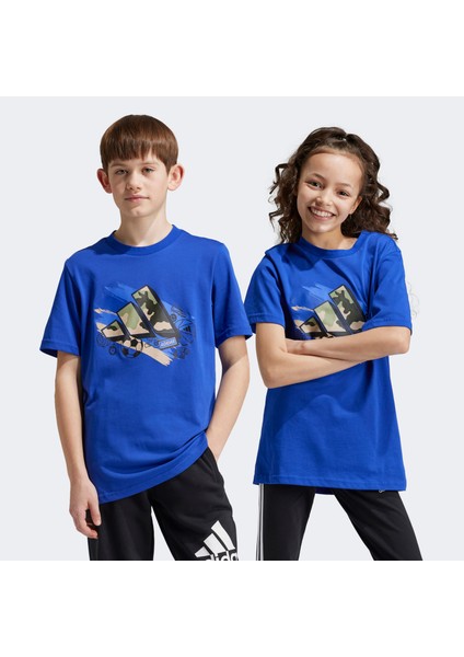 traın çocuk mavi günlük t-shirt.-