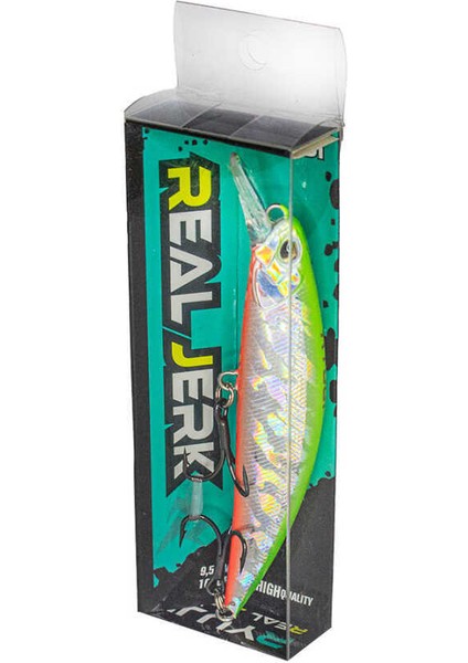 Real Jerk Sinking 95MM 16GR Maket Yem Zebra Glow-Standart